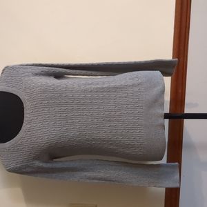 Faded Glory Girl's Sweater, Size L(12-14) in Grey Heather